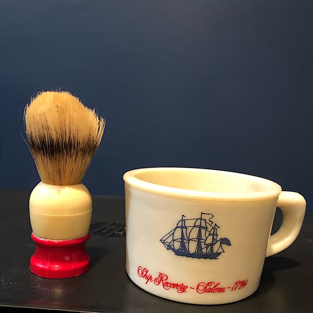 Old Spice Shaving Mug & Brush